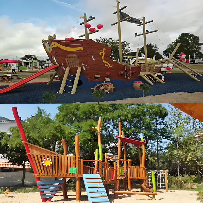 户外儿童游乐设备木质组合滑梯幼儿园攀爬架爬网槐木拓展秋千摇马,淘宝优惠券,粉丝福利购,淘宝优惠卷