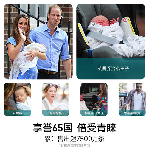 美国adenanais包单初生婴儿襁褓包巾纱布四季睡毯盖被包被2条装 - 图3