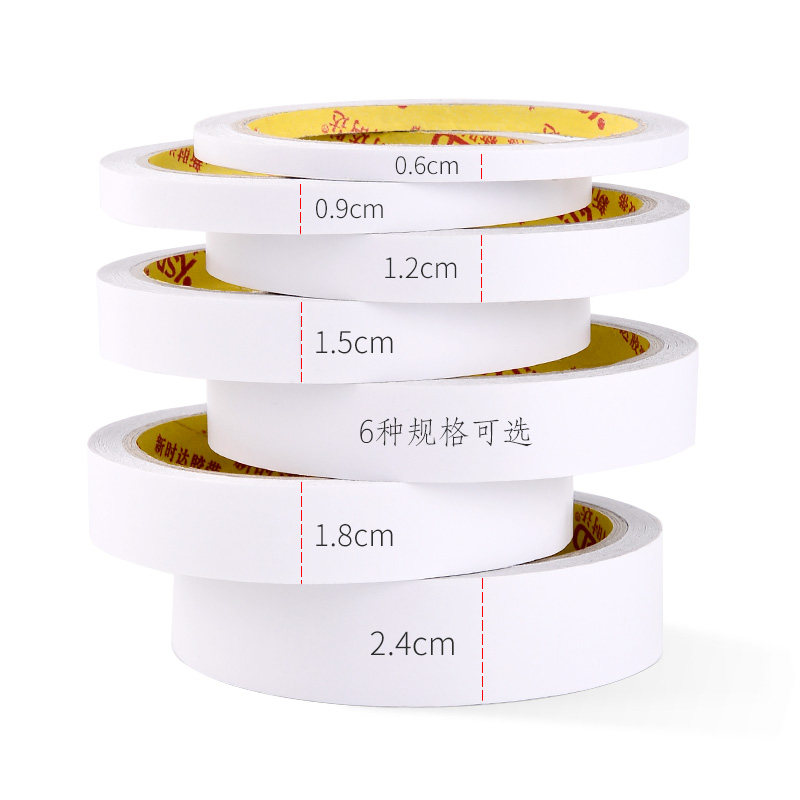 强力双面胶两面高粘度超薄透明双面胶带贴墙胶带纸办公用品批发加厚双面胶学生手工diy用手撕多功能胶带大_虎窝淘