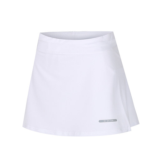 运动裙裤女修身显瘦高腰跑步白色网球裙羽毛球健身快干半身短裙子 - 图2