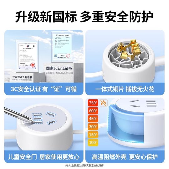 Lulian extension socket single socket national standard