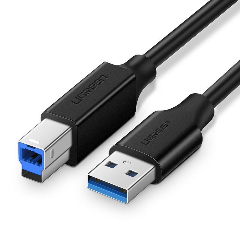 绿联USB3.0打印机数据线A公对B公方口蓝光光驱硬盘盒数据线连接线3.5台式硬盘盒移动硬盘数据线 - 图0