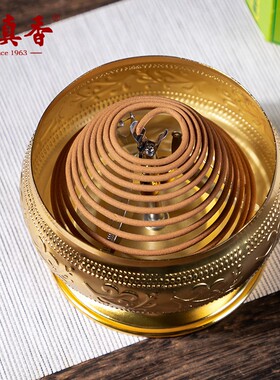 美真香金色薰香炉12小时盘香炉