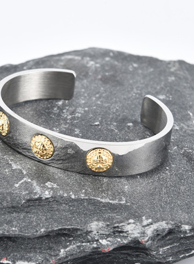 国潮风街舞金属手环