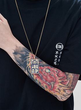 小众男士嘻哈风蹦迪情侣饰品吊坠