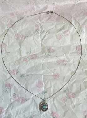 极细项链女款2025新款绿松石吊坠