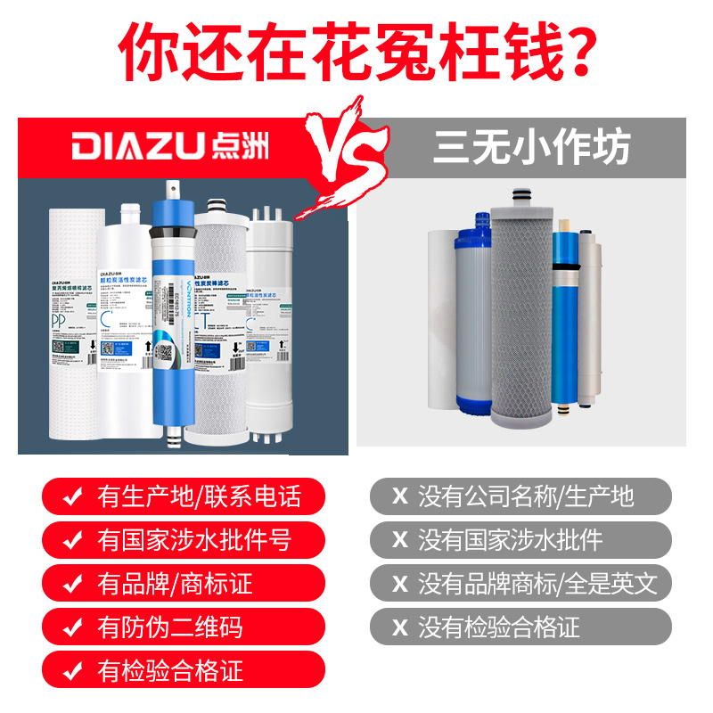 适配沁园净水器滤芯QR-RF-504A/C/D/QR-RL-502D(S)/502A/D风暴3号 - 图1