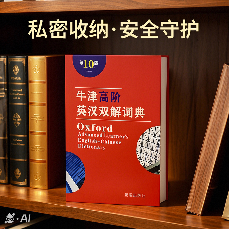 书本密码存钱罐保险箱密码盒储蓄罐首饰收纳盒藏手机藏私房钱神器