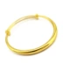 Vòng đeo tay vàng 3D Hard Gold 999 Vàng Trang sức Vàng 24K Vòng đeo tay vàng Solid Solid Scrub Push Pull Bracelet - Vòng đeo tay Cuff