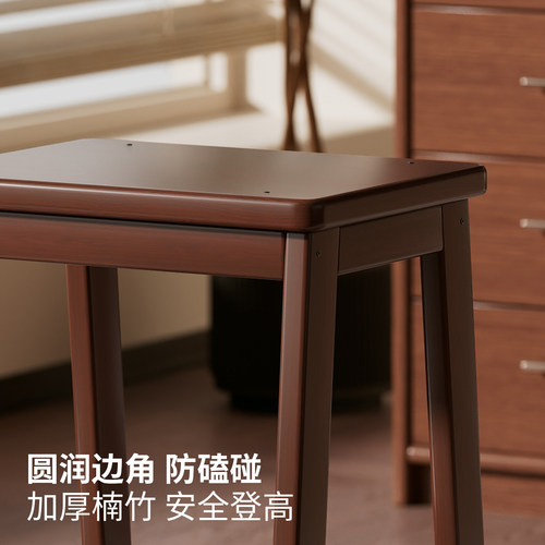 梯凳家用可抽拉登高梯子凳子两用多功能置物架简约厨房稳步爬梯凳 - 图3