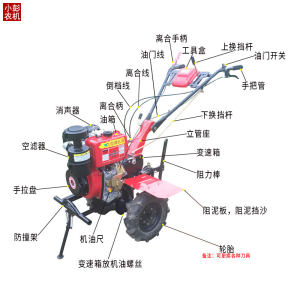 陌上耕凯马 常柴 科普柴油机微耕机6到16马力多功能旋 农业  包邮