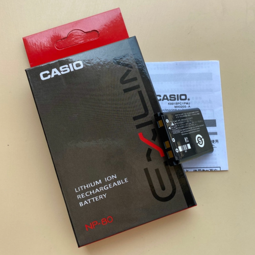 卡西欧EX-H50 H60 Z33 Z35 Z37 JE10相机NP-80电池+充电器+数据线 - 图1