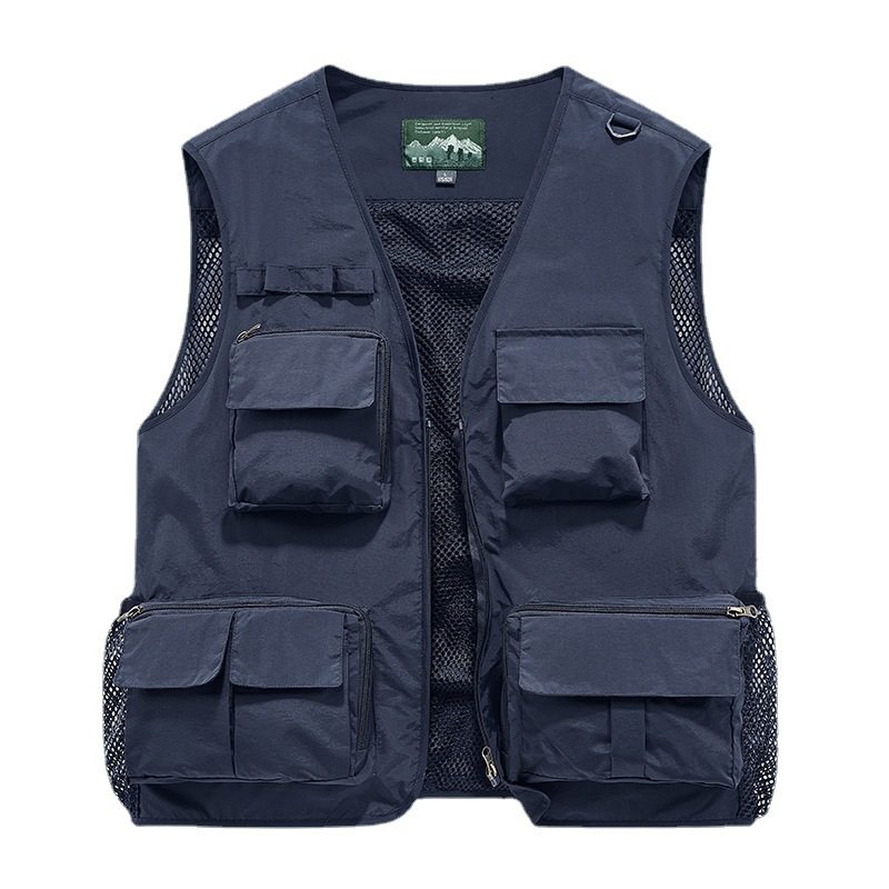 工装广告马甲男春夏秋季大码多口袋速干马夹钓鱼背心摄影坎肩外套,淘宝优惠券,粉丝福利购,淘宝优惠卷