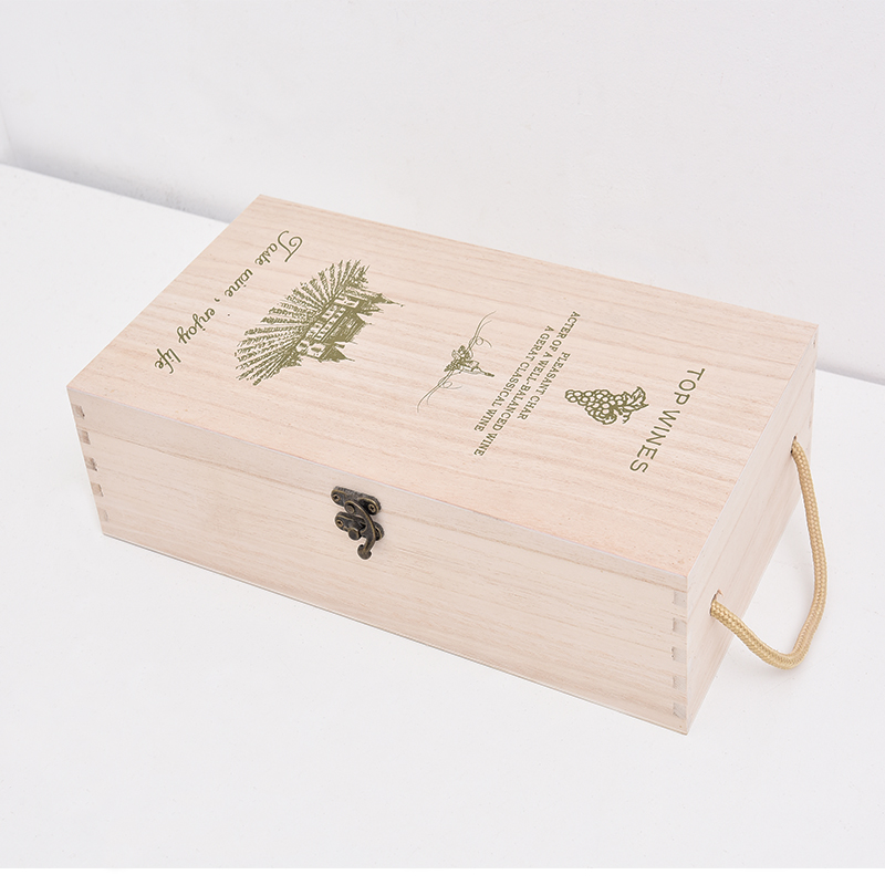 高档红酒盒双支装实木质礼盒葡萄酒盒子木箱定制红酒木盒包装盒