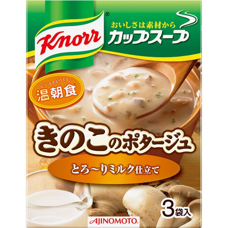 日本进口味之素家乐Knorr意大利奶油蘑菇法式浓汤速食速溶汤意面-图3