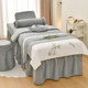 New cotton and linen beauty bedspread four-piece set, high-end light luxury beauty salon, Chinese medicine physiotherapy, special for hair washing, suitable for all seasons