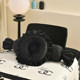 Black and white small fragrance beauty bed cover four-piece set for skin management beauty salon special light luxury bed sheet massage high-end