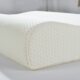 Memory pillow core with cotton pillowcase available on beauty salon massage bed, curved wave pillow for adult single only