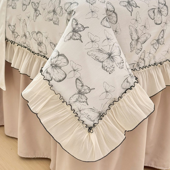 New anti-slip and washable beauty bedspread set of four at special price