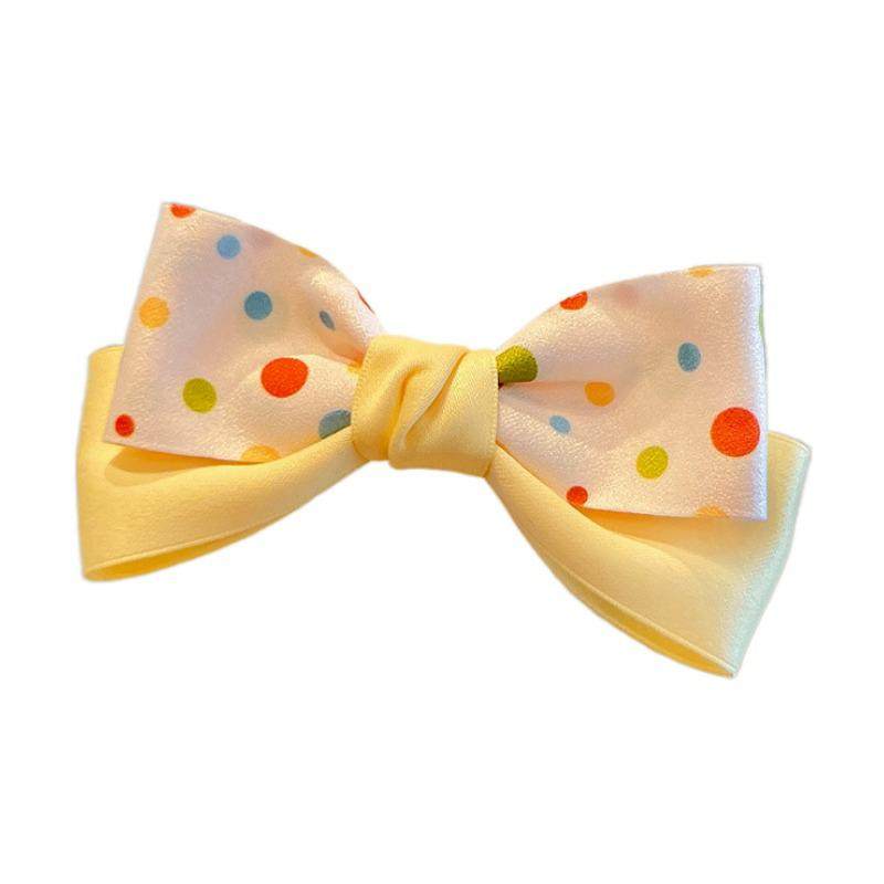 新款韩国流行黄系儿童发夹女童飘带波点女宝宝皇冠发卡蝴蝶结发绳,淘宝优惠券,粉丝福利购,淘宝优惠卷