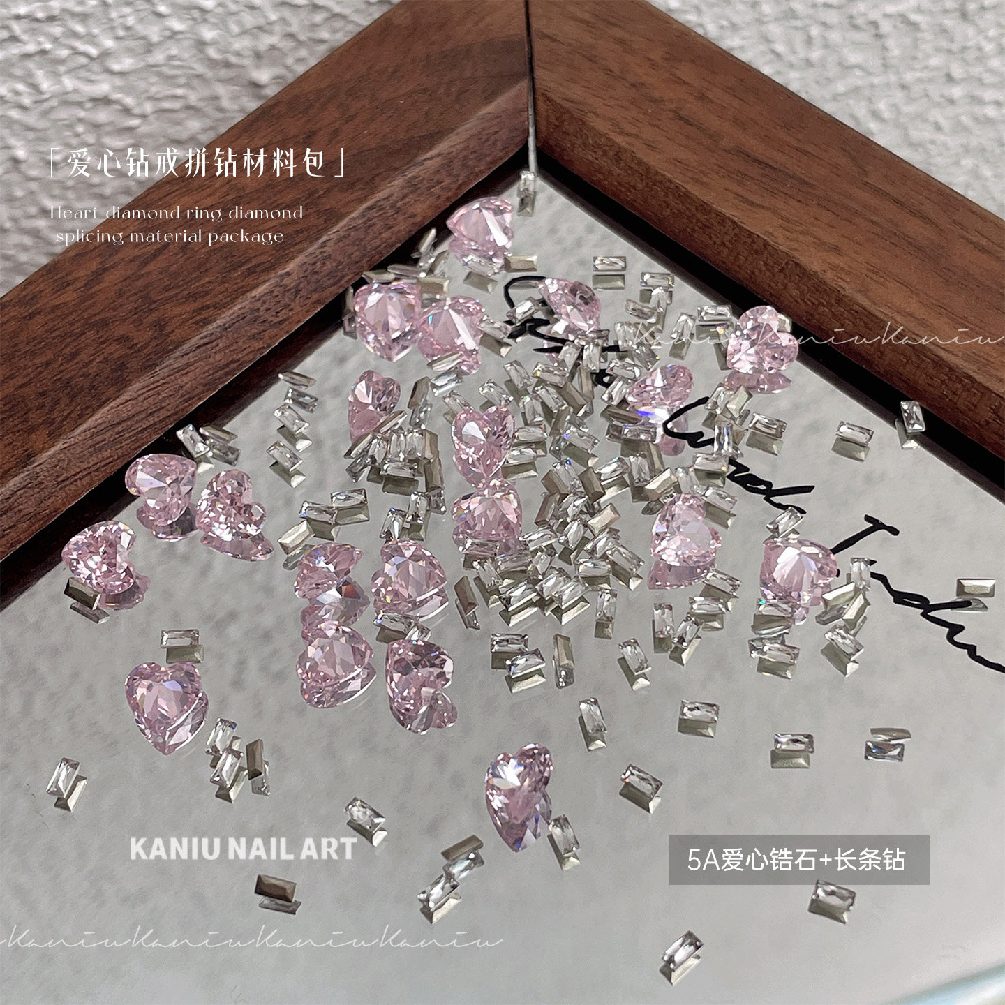 Carniu 5A Explosive Love Zircon Diamond Ring Material Pack