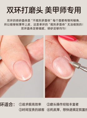 超耐磨双层金刚砂免剪前置打磨头