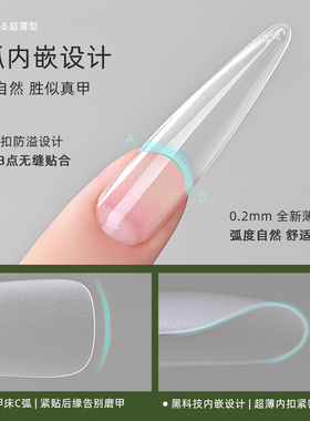 瘦长直梯甲片美甲店专用