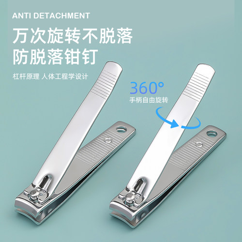 美甲工具不锈钢大小号指甲钳锋利去死皮剪脚趾肉刺护理修甲刀工具 - 图2