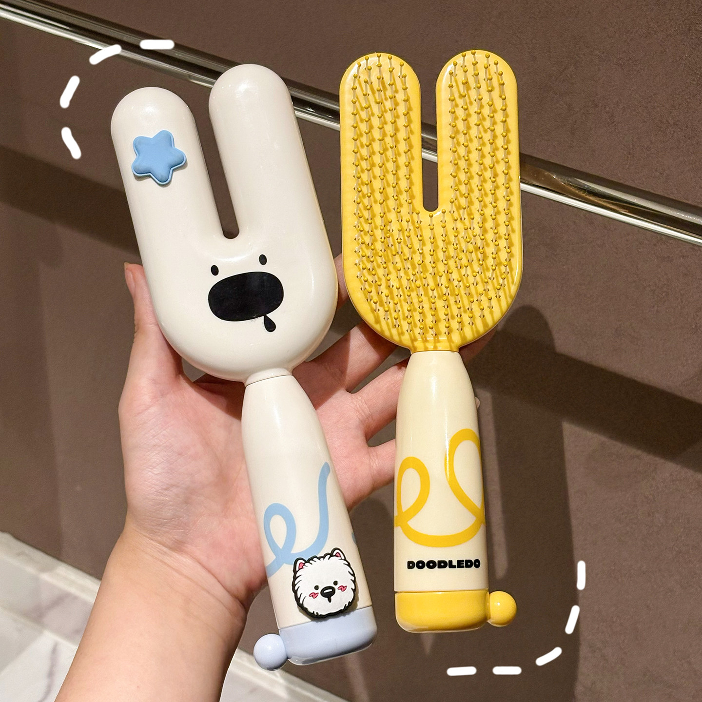 新款造型梳子蓬松高颅顶便携防静电头皮按摩梳化妆梳女士可爱礼物,淘宝优惠券,粉丝福利购,淘宝优惠卷