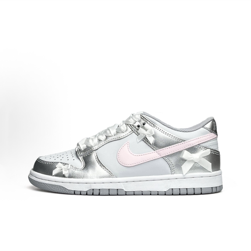 球鞋定制 Nike Dunk Low 芭蕾少女 丝带 优雅 女子低帮休闲板鞋 - 图3
