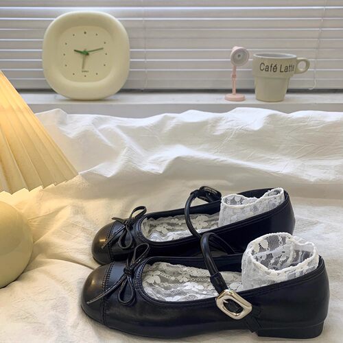 真皮女童皮鞋春秋新款法式浅口小女孩银色单鞋软底玛丽珍公主鞋子 - 图0