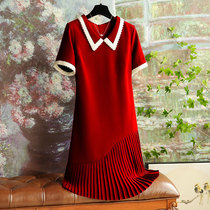 Large size PREGNANT WOMAN TOAST WITH FAT MM RED DRESS BRIDE BACK DOOR GOWN ENGAGEMENT GOWN YOU CAN NORMALLY WEAR 100 PLEXOR DRESS