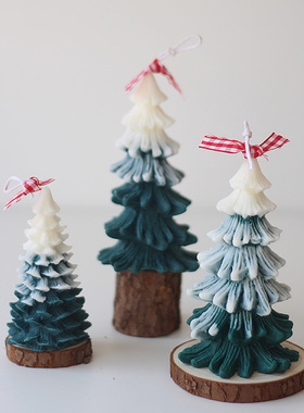 垫子原木情人节香薰蜡烛木片