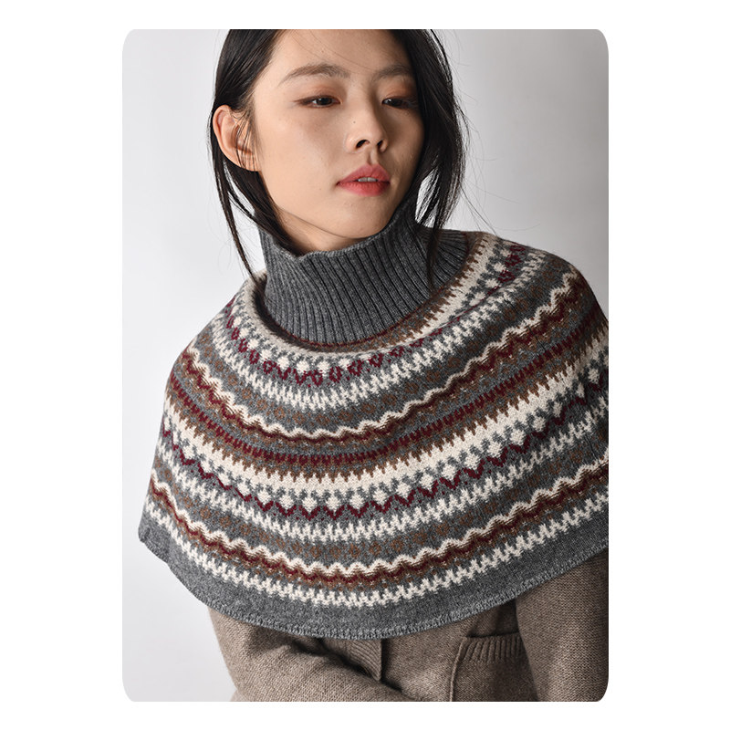 定制加厚牦牛绒澳毛混纺套头斗篷披肩围巾,淘宝优惠券,粉丝福利购,淘宝优惠卷