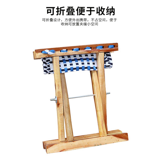 新款枣木折叠凳子马扎凳老式小马扎便携成人加厚板凳户外钓鱼马扎 - 图2