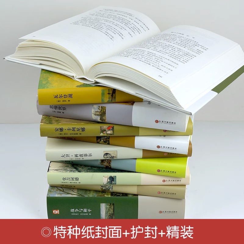 世界经典文学名著全10册悲惨世界 飘 红与黑傲慢与偏见童年瓦尔登湖大卫呼啸山庄巴黎圣母院安娜卡列尼娜中学生名著原版无删节