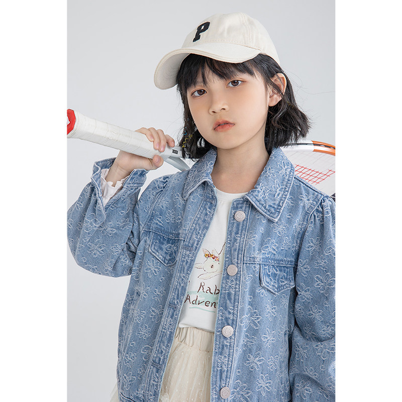 茵曼童装女童牛仔外套春秋2022 茵曼童装普通外套