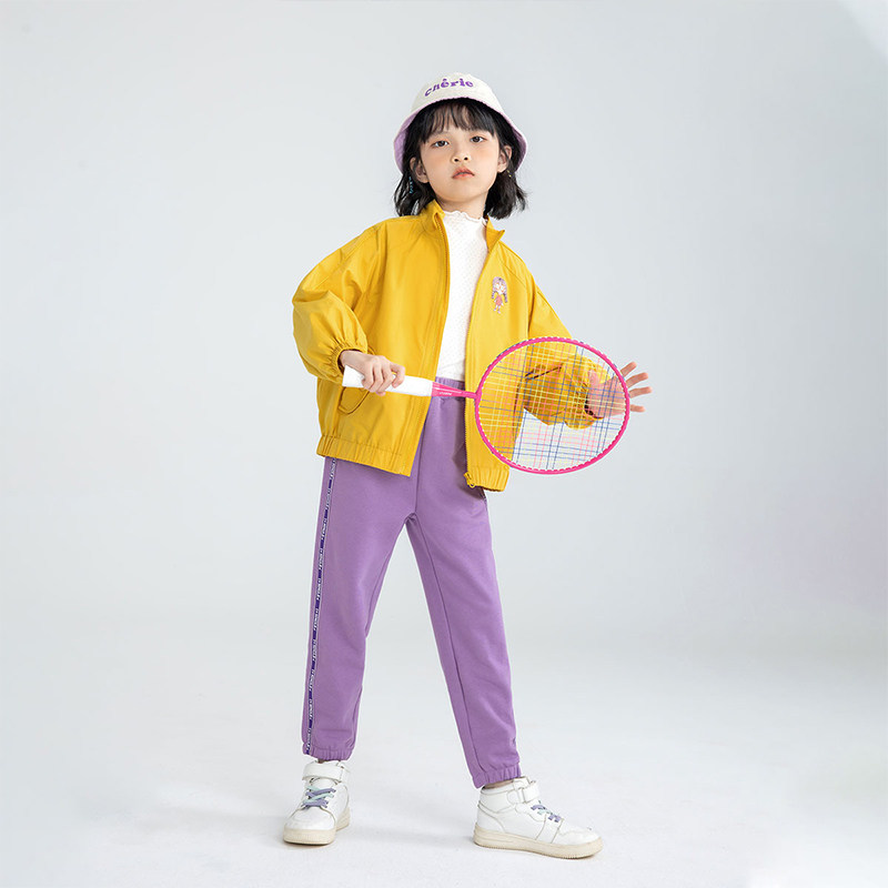 茵曼童装女童春秋2022新年装运动裤 茵曼童装裤子