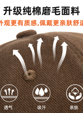 高端纯棉大头围帽子定制logo印字宽帽檐棒球鸭舌帽广告工作帽刺绣