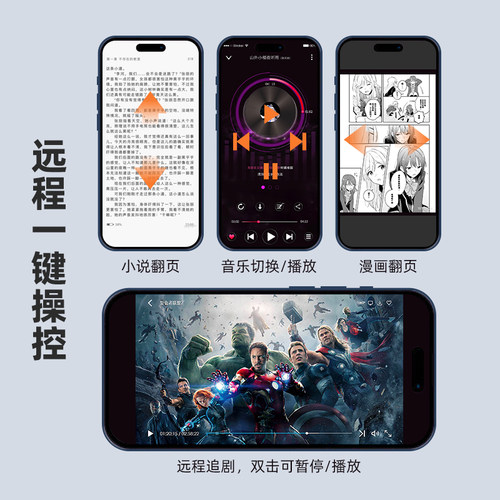 智能指环戒指蓝牙遥控器刷抖音快手追剧听小说音乐手机ipad通用 - 图1