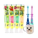 Защитная зубная паста, фруктовый набор зубных щеток, 45G, защита от кариеса, 3-12 лет, фруктовый вкус, 6 лет