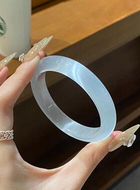 非金属玻璃手镯 李一桐美人余同款正版桐铃应援蓝色猫眼送女友礼