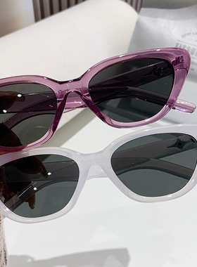 猫眼墨镜女款高级感 2024新款时尚复古防紫外线太阳眼镜百搭ins风
