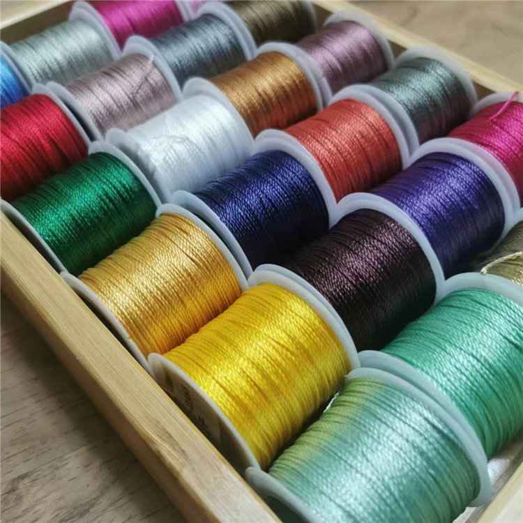 【18股小卷】CS股线纯色分装线新手DIY手工编织高强涤纶线30米2 - 图1