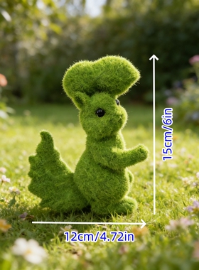 仿真植绒松鼠摆件户外花园幼儿园草坪庭院草皮小动物景观装饰雕塑