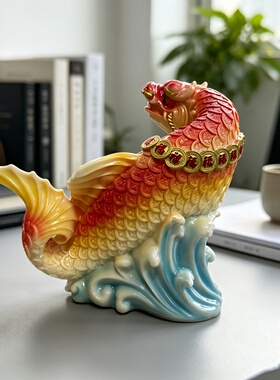 金龙鱼摆件工艺品客厅招财摆件