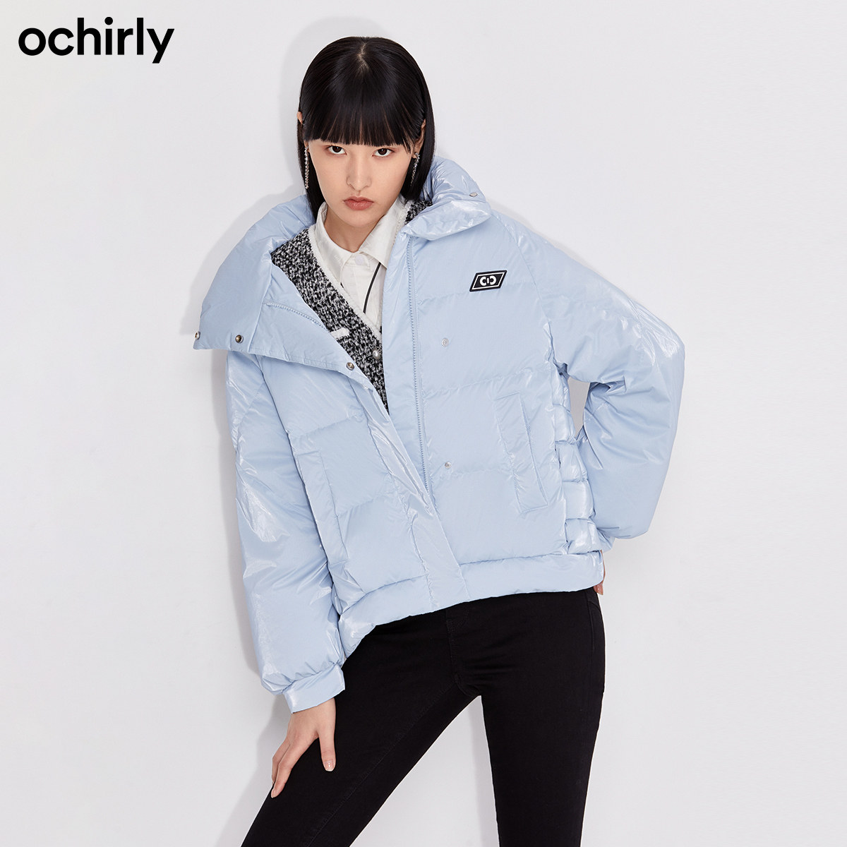 【免定金】欧时力2021新款秋冬立领 ochirly羽绒服