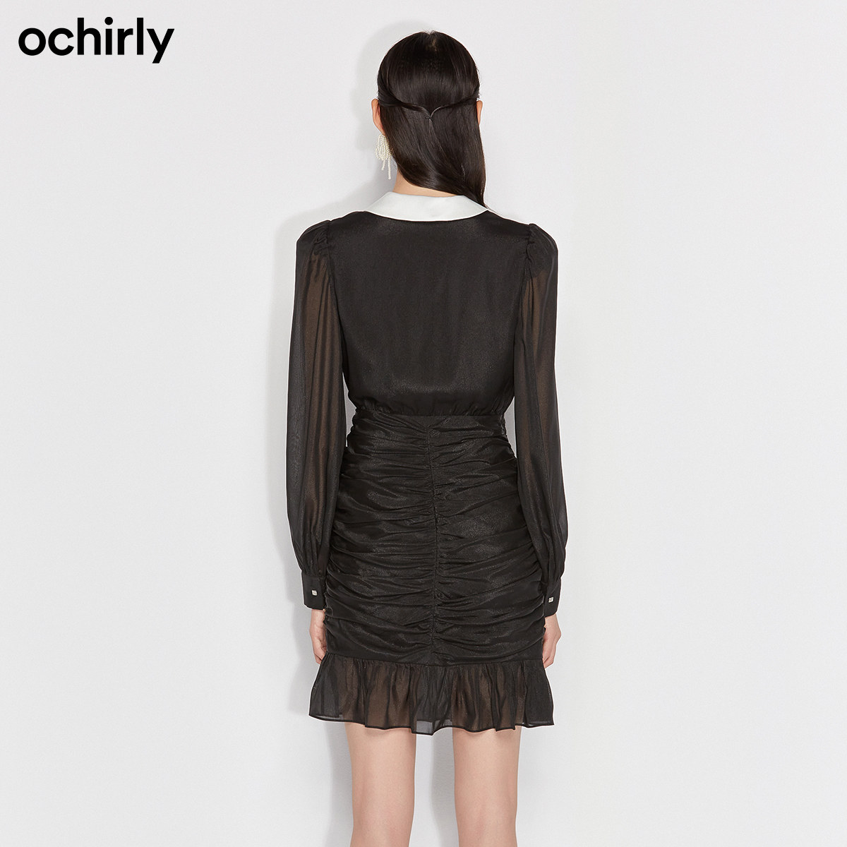 【直降】欧时力2022新款秋装雪纺女 ochirly连衣裙