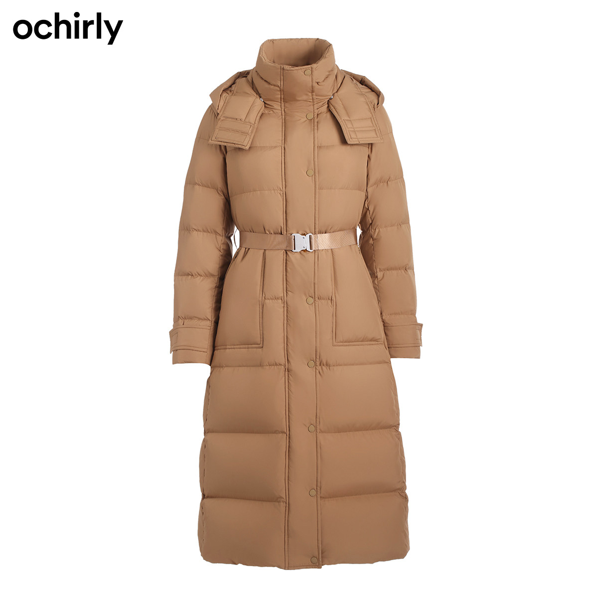 2件9折欧时力冬季新品配腰带羽绒服 ochirly羽绒服