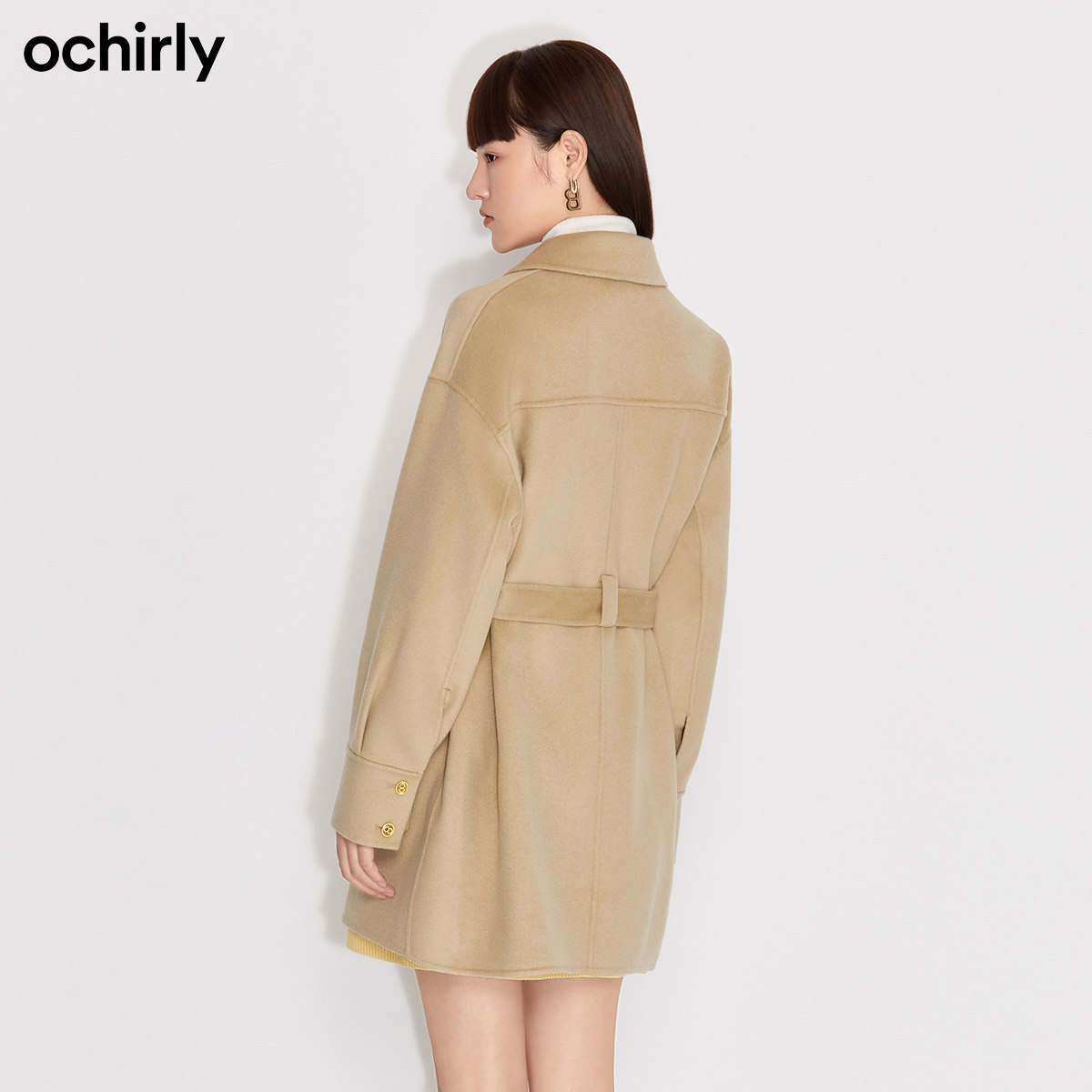 ochirly欧时力2021新款秋冬羊毛呢 ochirly毛呢外套